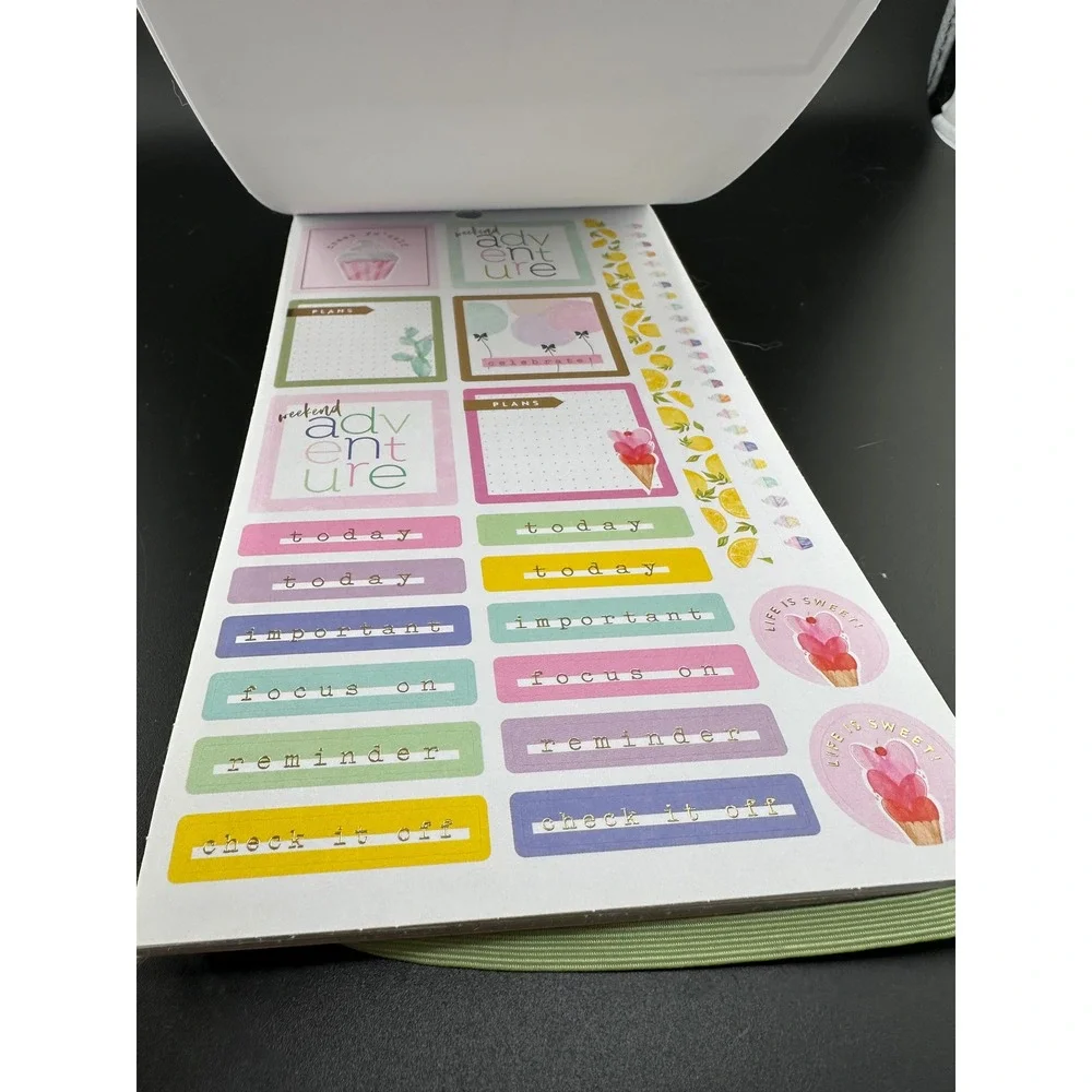 Erin Condren The Happy Planner Sticker Book horizontal layout 464 pieces 97% com